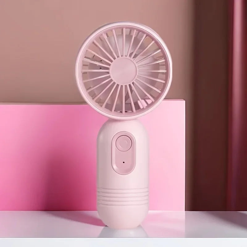 Mini Portable Fan USB Charging 3-speed - Handheld Fan for Men and Women Suitable for Office, Outdoor Travel, and Camping